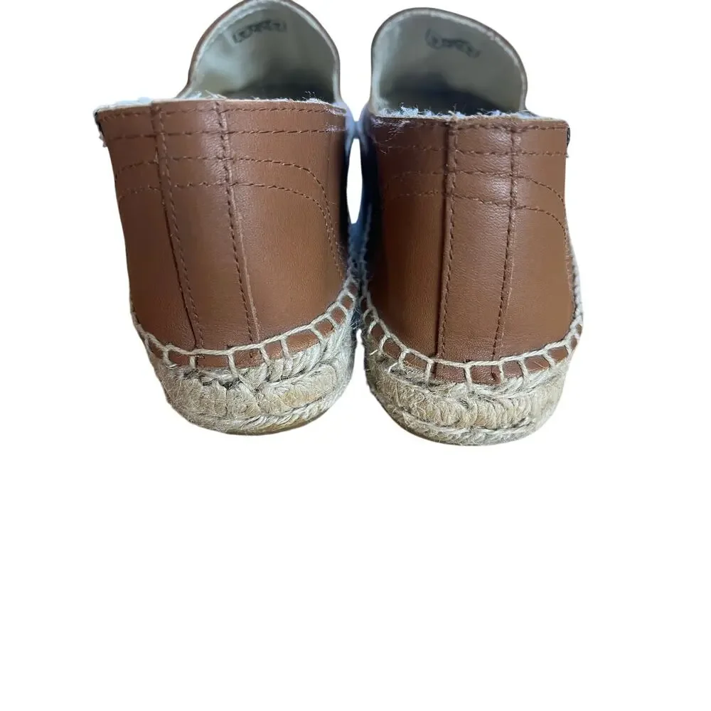 Soludos | Women's Size 9 Leather Espadrilles Brown